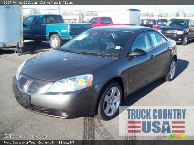 Granite Metallic / Ebony 2007 Pontiac G6 Sedan