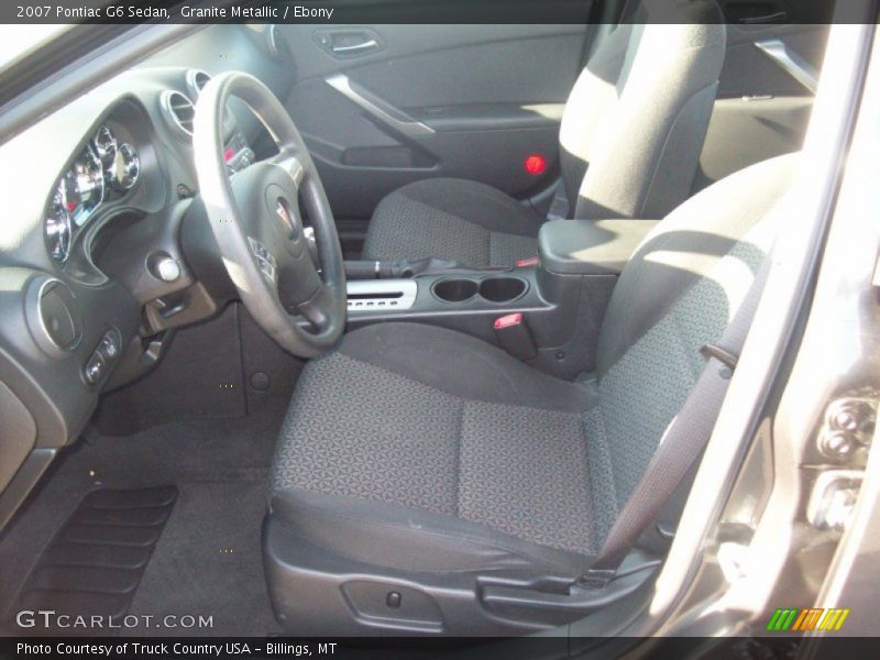 Granite Metallic / Ebony 2007 Pontiac G6 Sedan