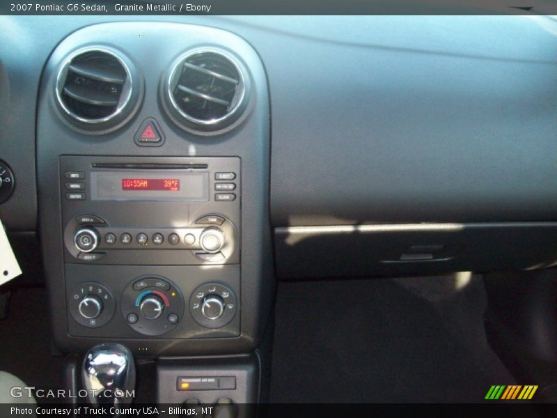 Granite Metallic / Ebony 2007 Pontiac G6 Sedan