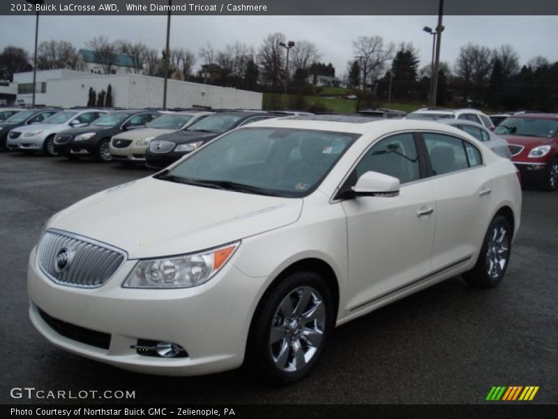 White Diamond Tricoat / Cashmere 2012 Buick LaCrosse AWD