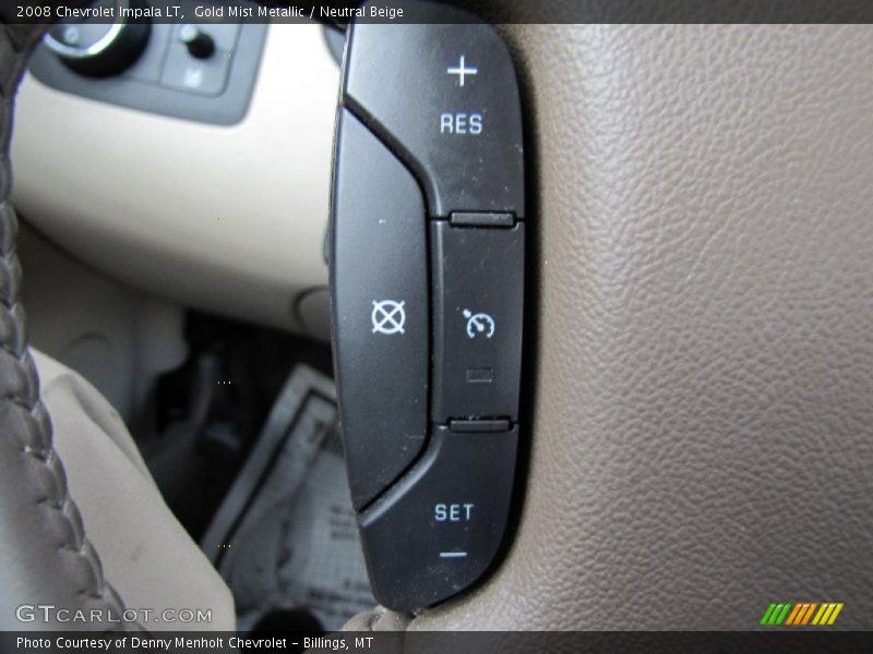 Gold Mist Metallic / Neutral Beige 2008 Chevrolet Impala LT