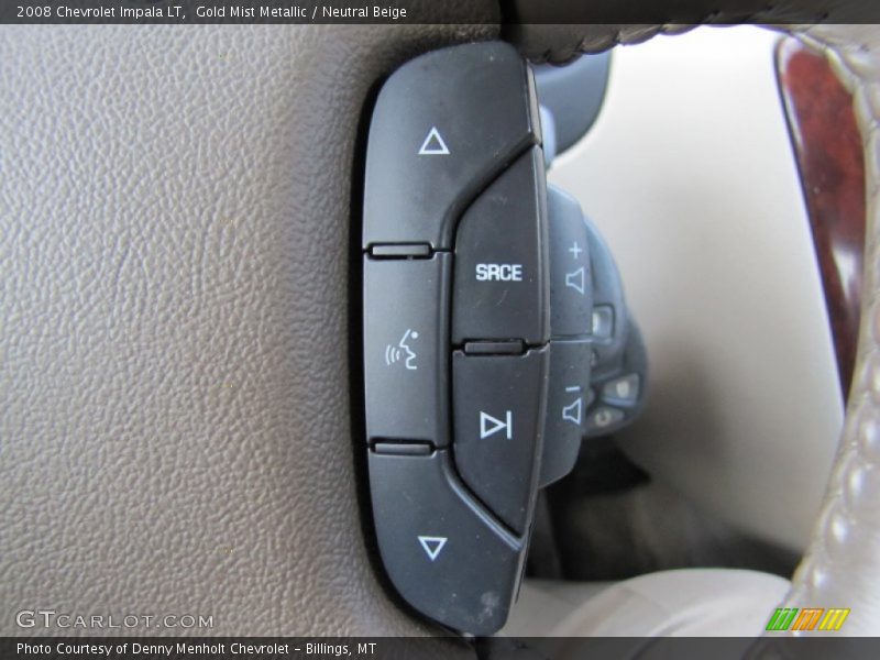 Gold Mist Metallic / Neutral Beige 2008 Chevrolet Impala LT