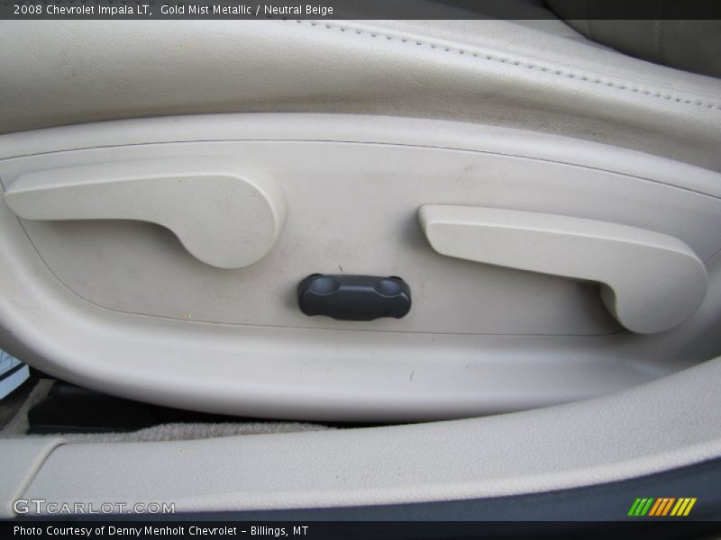 Gold Mist Metallic / Neutral Beige 2008 Chevrolet Impala LT