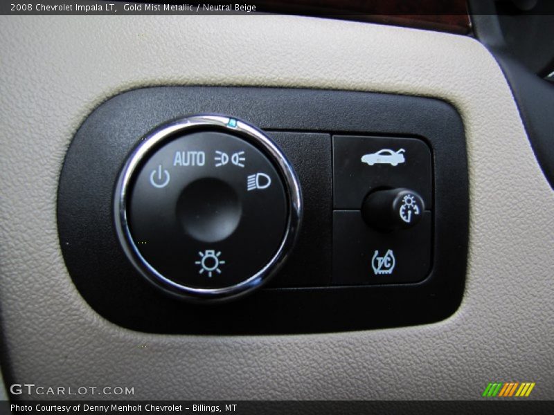 Controls of 2008 Impala LT