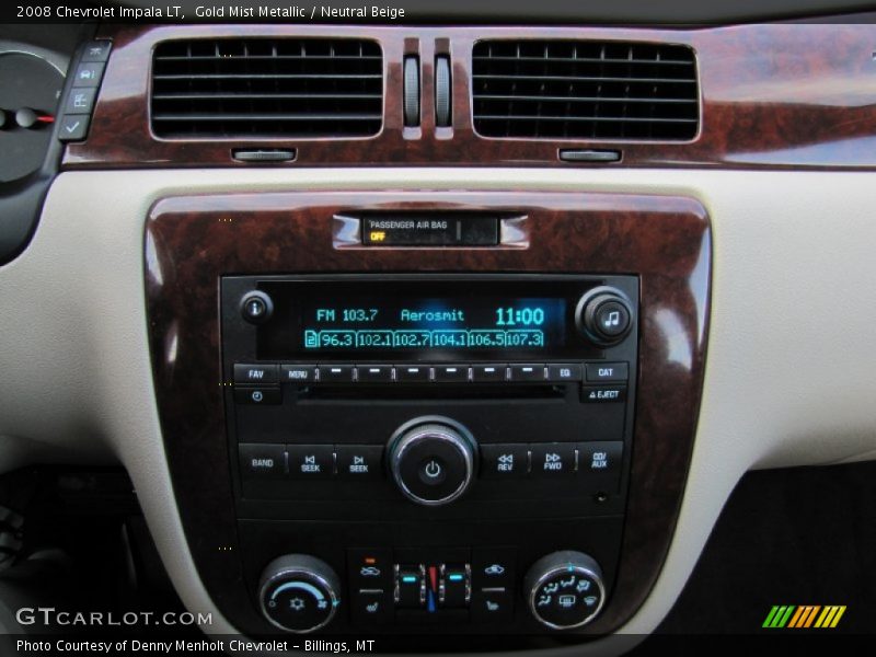 Controls of 2008 Impala LT