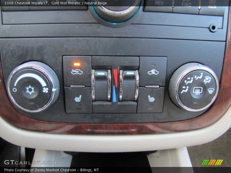 Gold Mist Metallic / Neutral Beige 2008 Chevrolet Impala LT