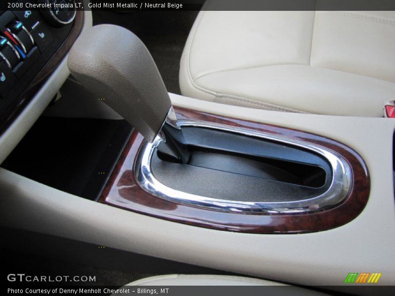 Gold Mist Metallic / Neutral Beige 2008 Chevrolet Impala LT