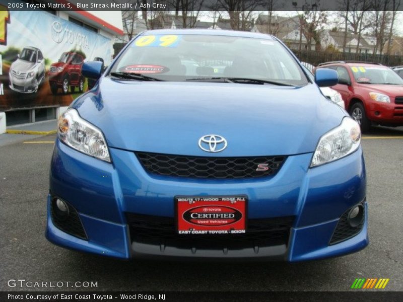 Blue Streak Metallic / Ash Gray 2009 Toyota Matrix S