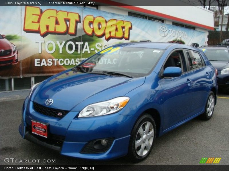 Blue Streak Metallic / Ash Gray 2009 Toyota Matrix S