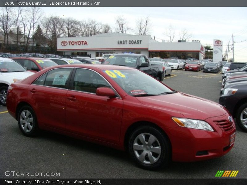 Barcelona Red Metallic / Ash 2008 Toyota Camry LE