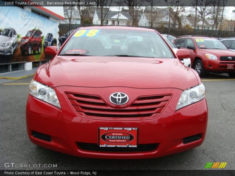 Barcelona Red Metallic / Ash 2008 Toyota Camry LE