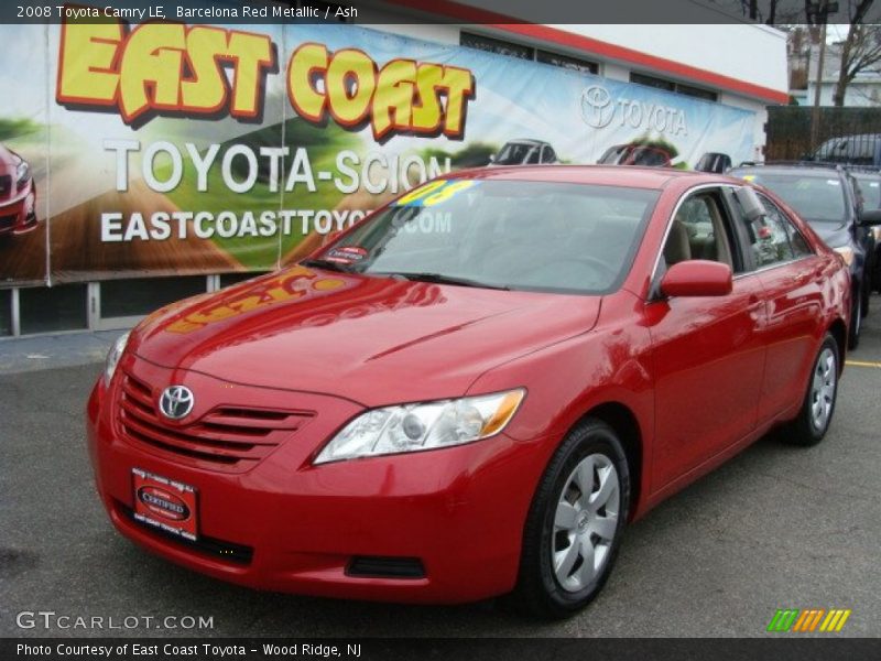 Barcelona Red Metallic / Ash 2008 Toyota Camry LE