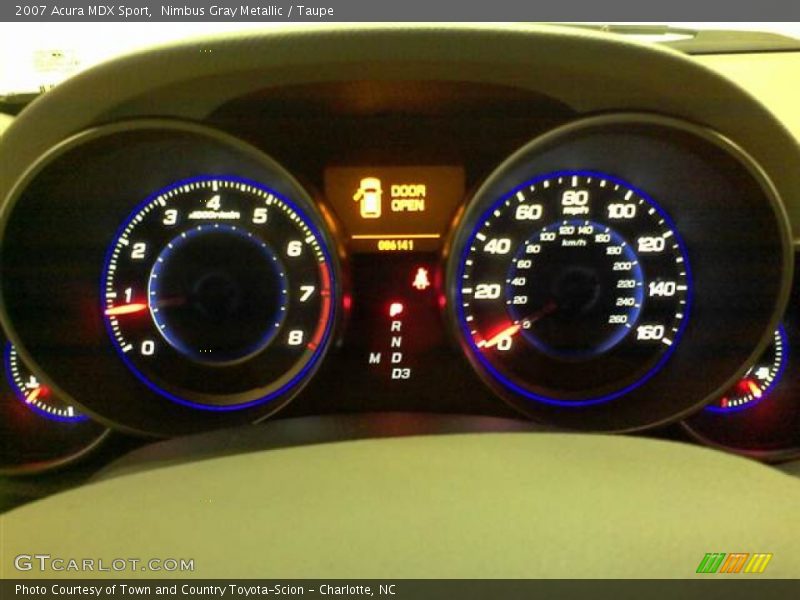 Nimbus Gray Metallic / Taupe 2007 Acura MDX Sport