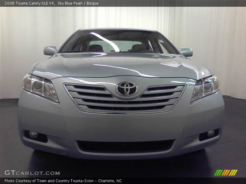 Sky Blue Pearl / Bisque 2008 Toyota Camry XLE V6