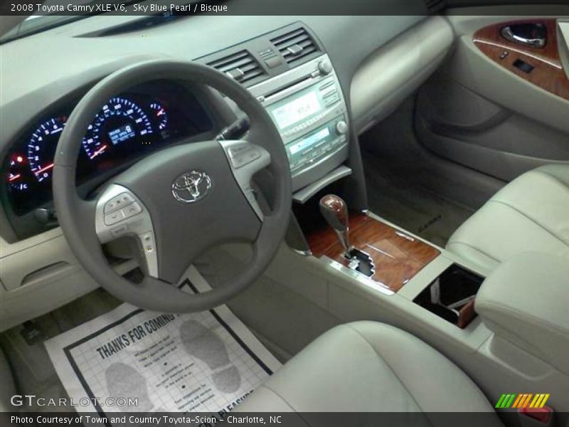 Sky Blue Pearl / Bisque 2008 Toyota Camry XLE V6