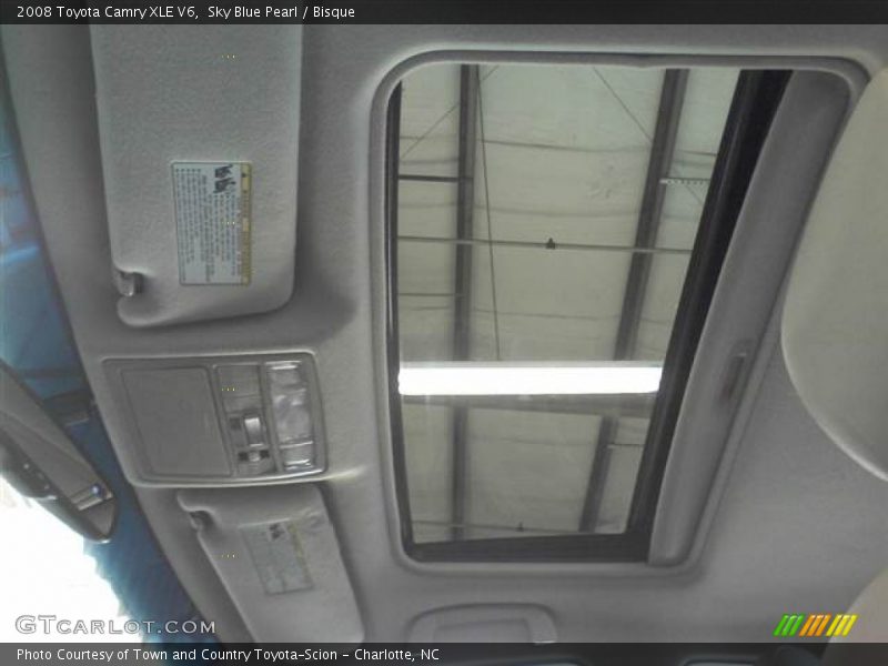 Sky Blue Pearl / Bisque 2008 Toyota Camry XLE V6