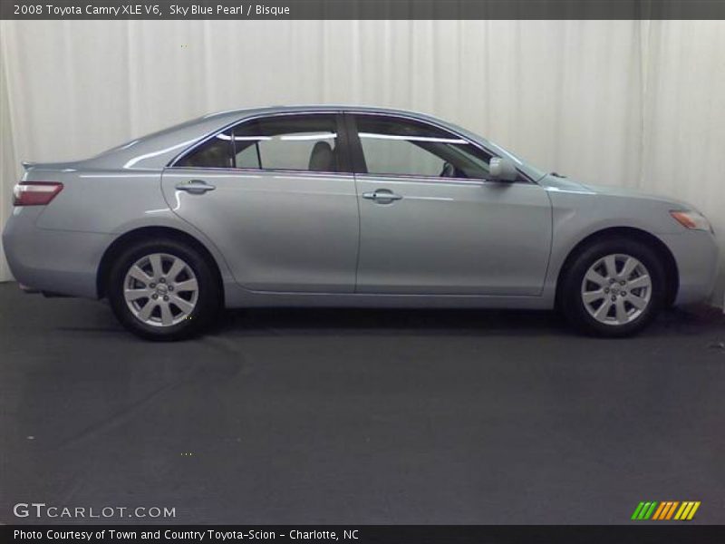 Sky Blue Pearl / Bisque 2008 Toyota Camry XLE V6