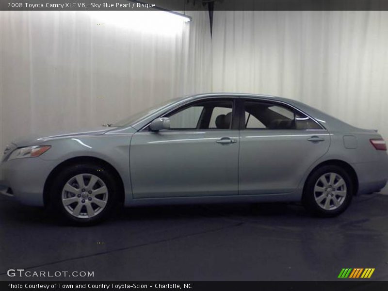 Sky Blue Pearl / Bisque 2008 Toyota Camry XLE V6
