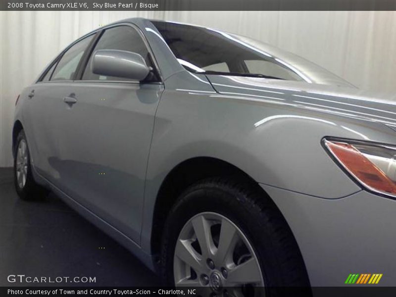 Sky Blue Pearl / Bisque 2008 Toyota Camry XLE V6