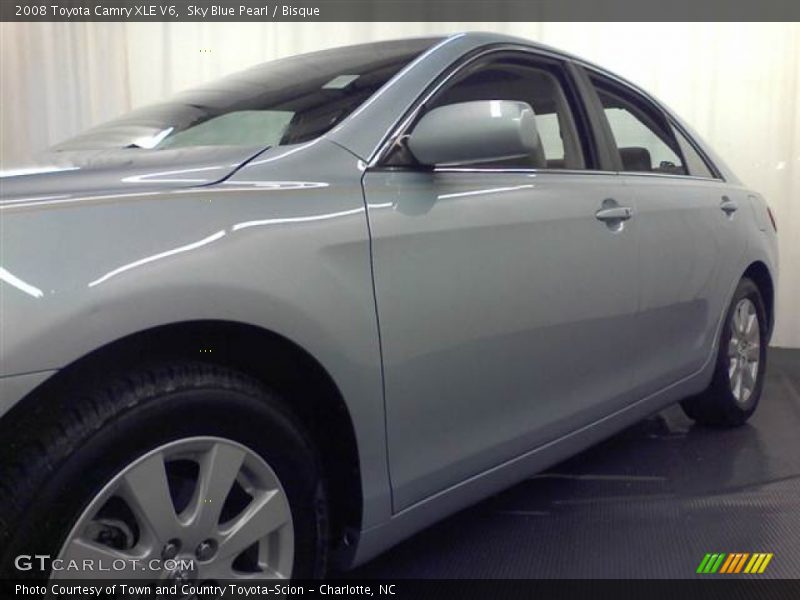 Sky Blue Pearl / Bisque 2008 Toyota Camry XLE V6