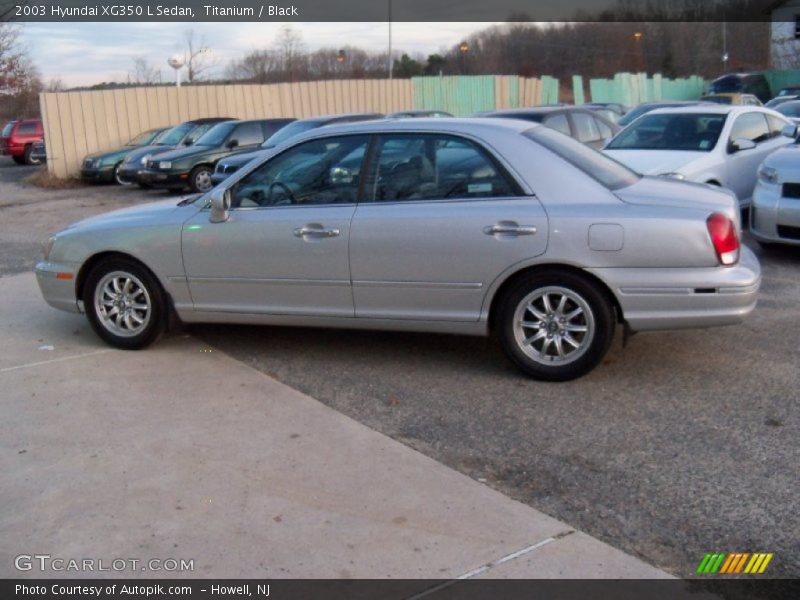 Titanium / Black 2003 Hyundai XG350 L Sedan