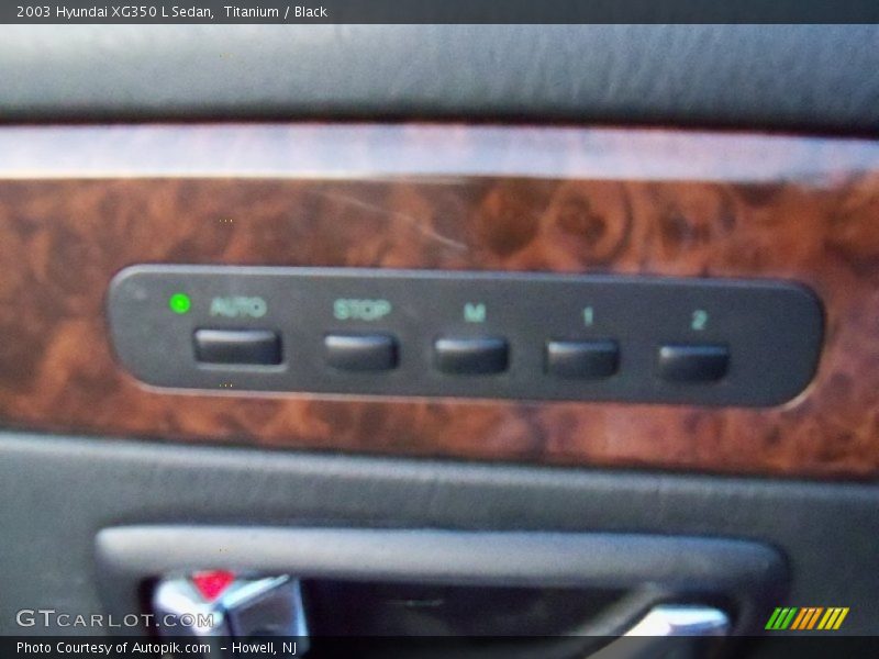 Titanium / Black 2003 Hyundai XG350 L Sedan