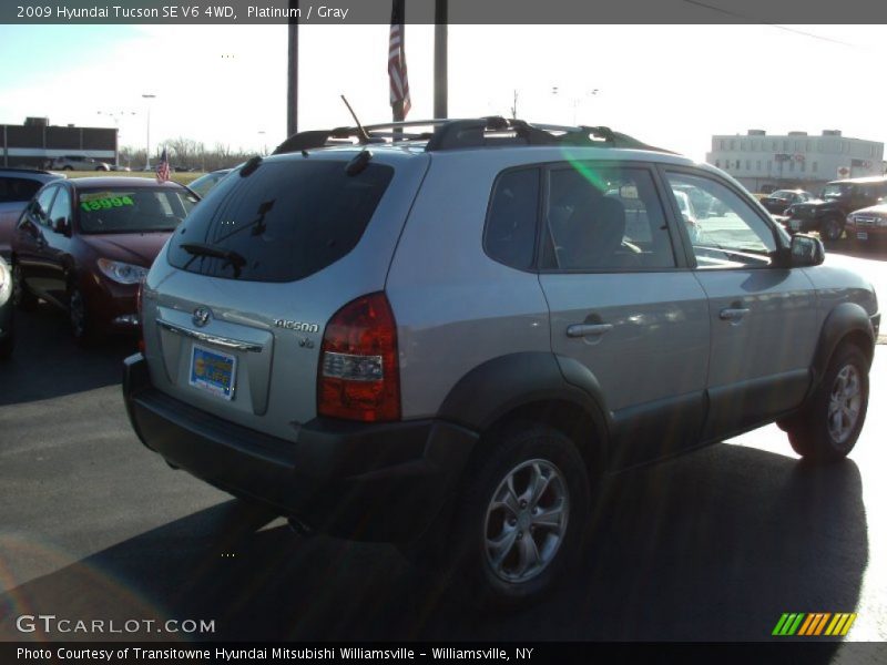 Platinum / Gray 2009 Hyundai Tucson SE V6 4WD