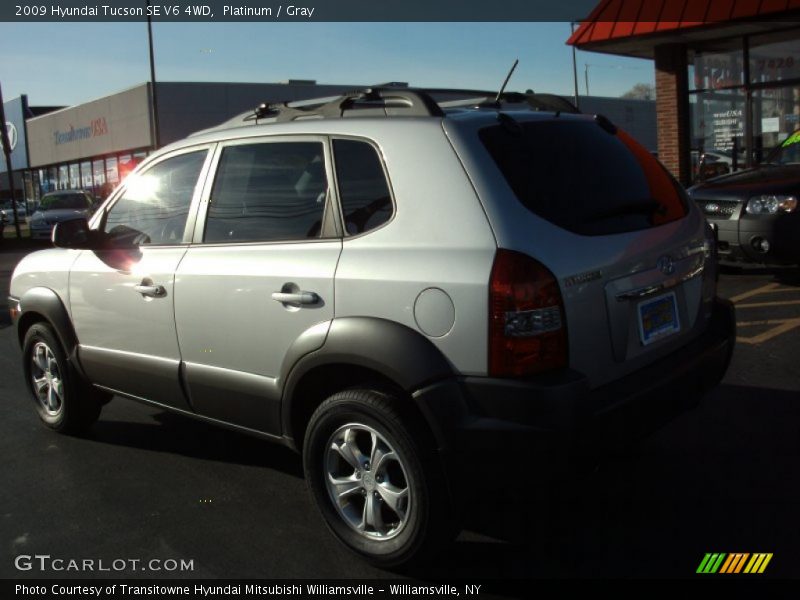 Platinum / Gray 2009 Hyundai Tucson SE V6 4WD