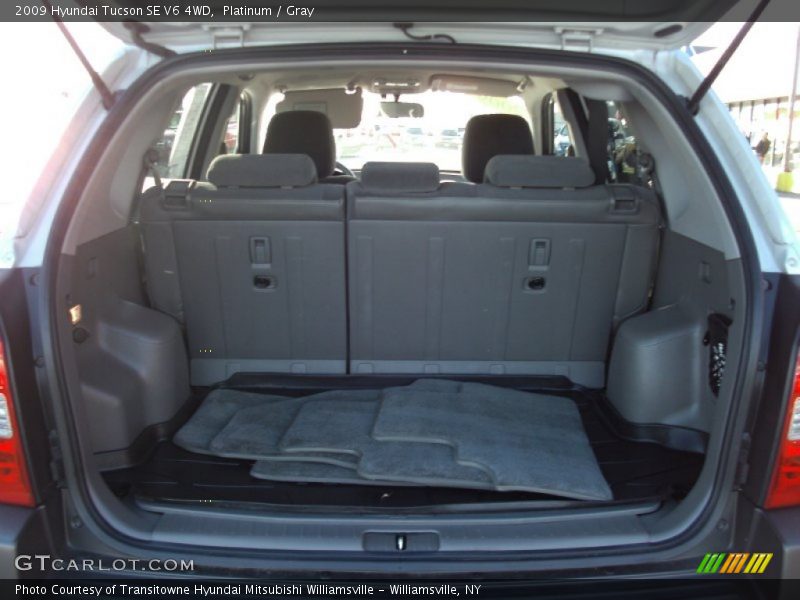 Platinum / Gray 2009 Hyundai Tucson SE V6 4WD