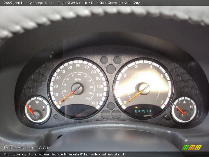 Bright Silver Metallic / Dark Slate Gray/Light Slate Gray 2005 Jeep Liberty Renegade 4x4