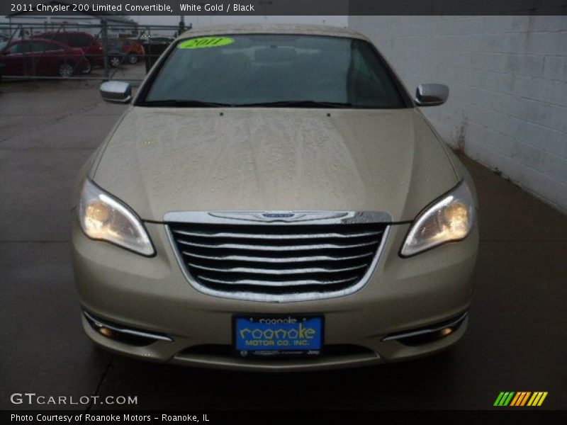 White Gold / Black 2011 Chrysler 200 Limited Convertible