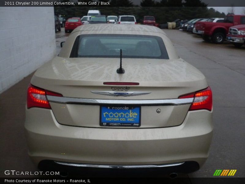 White Gold / Black 2011 Chrysler 200 Limited Convertible