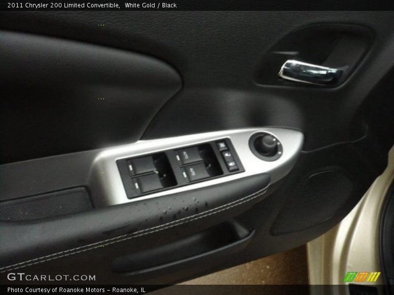 White Gold / Black 2011 Chrysler 200 Limited Convertible