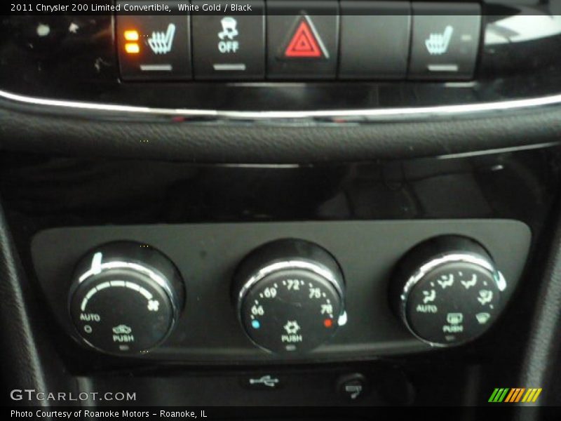 White Gold / Black 2011 Chrysler 200 Limited Convertible