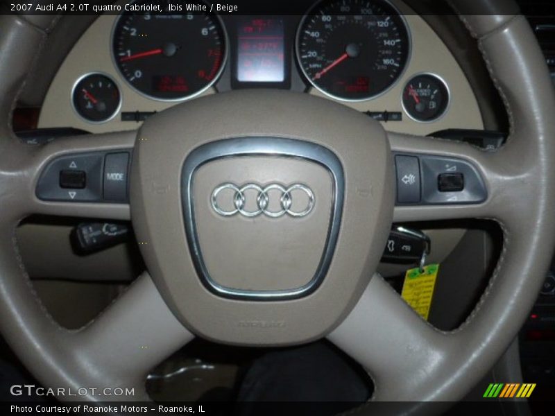 Ibis White / Beige 2007 Audi A4 2.0T quattro Cabriolet