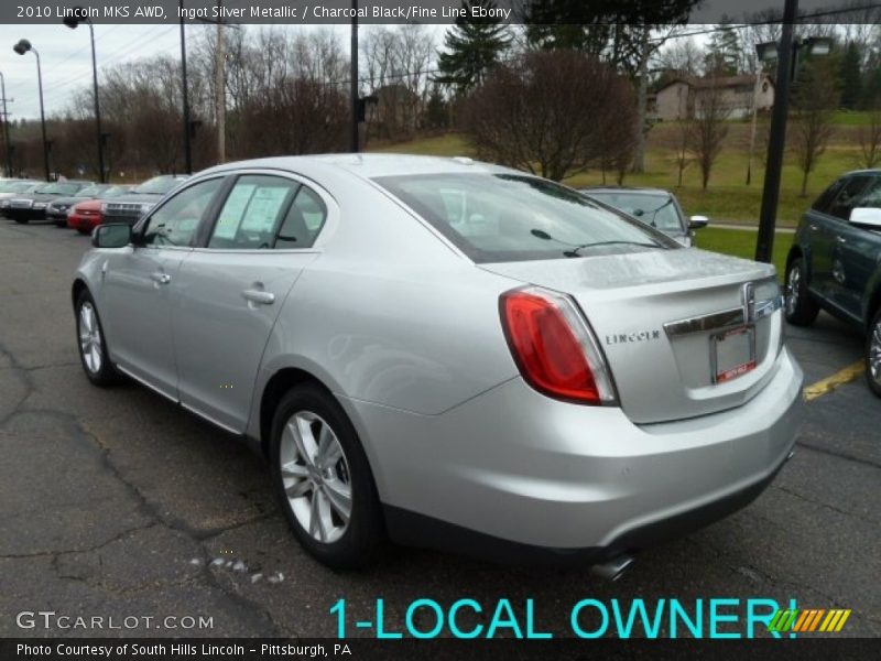 Ingot Silver Metallic / Charcoal Black/Fine Line Ebony 2010 Lincoln MKS AWD