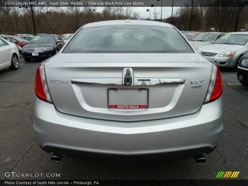 Ingot Silver Metallic / Charcoal Black/Fine Line Ebony 2010 Lincoln MKS AWD