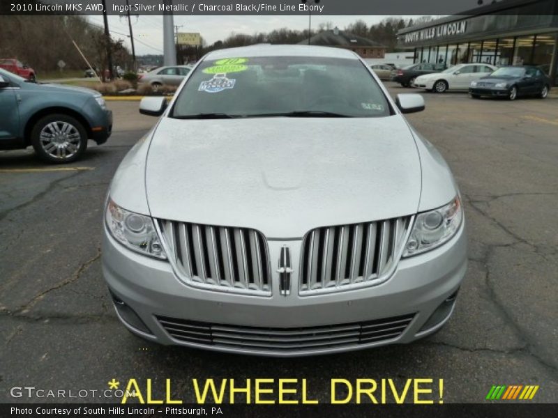 Ingot Silver Metallic / Charcoal Black/Fine Line Ebony 2010 Lincoln MKS AWD