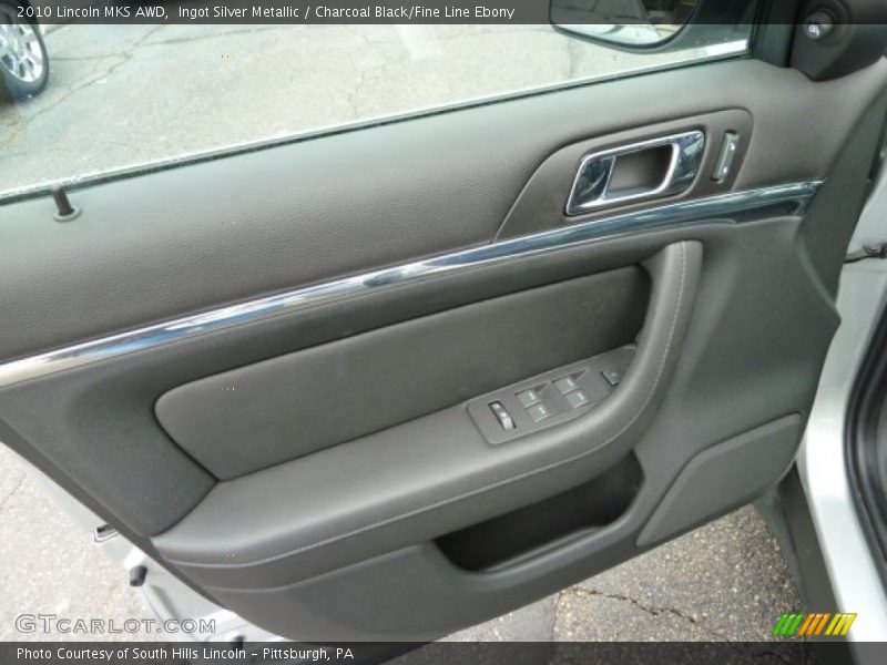 Ingot Silver Metallic / Charcoal Black/Fine Line Ebony 2010 Lincoln MKS AWD