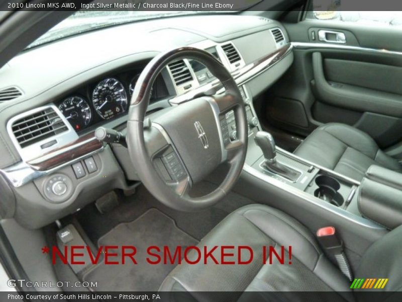 Ingot Silver Metallic / Charcoal Black/Fine Line Ebony 2010 Lincoln MKS AWD