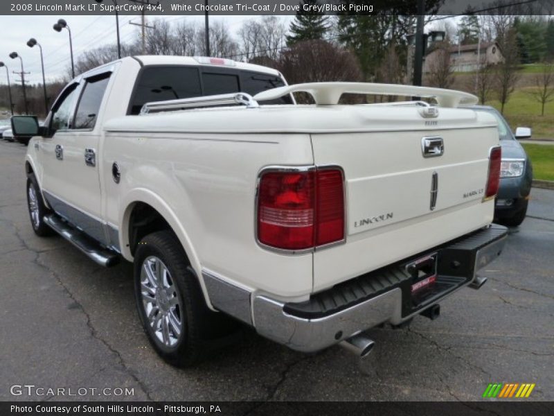 White Chocolate Tri-Coat / Dove Grey/Black Piping 2008 Lincoln Mark LT SuperCrew 4x4