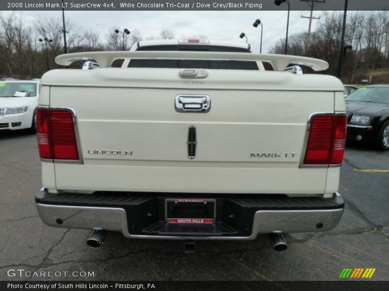 White Chocolate Tri-Coat / Dove Grey/Black Piping 2008 Lincoln Mark LT SuperCrew 4x4