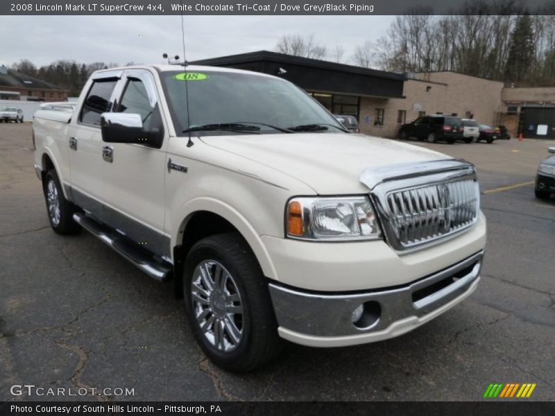 White Chocolate Tri-Coat / Dove Grey/Black Piping 2008 Lincoln Mark LT SuperCrew 4x4