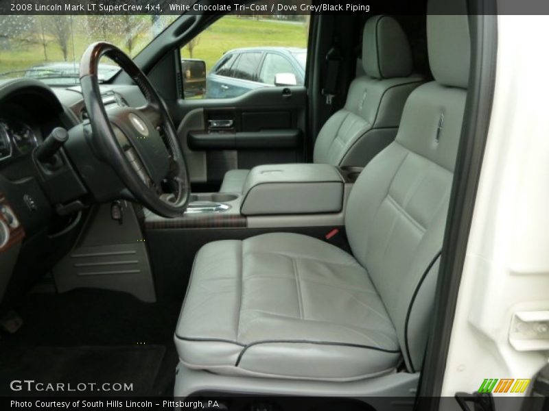 White Chocolate Tri-Coat / Dove Grey/Black Piping 2008 Lincoln Mark LT SuperCrew 4x4