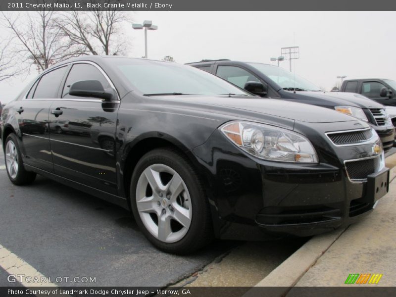 Black Granite Metallic / Ebony 2011 Chevrolet Malibu LS