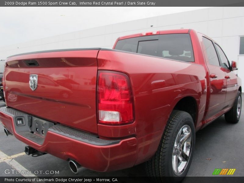 Inferno Red Crystal Pearl / Dark Slate Gray 2009 Dodge Ram 1500 Sport Crew Cab