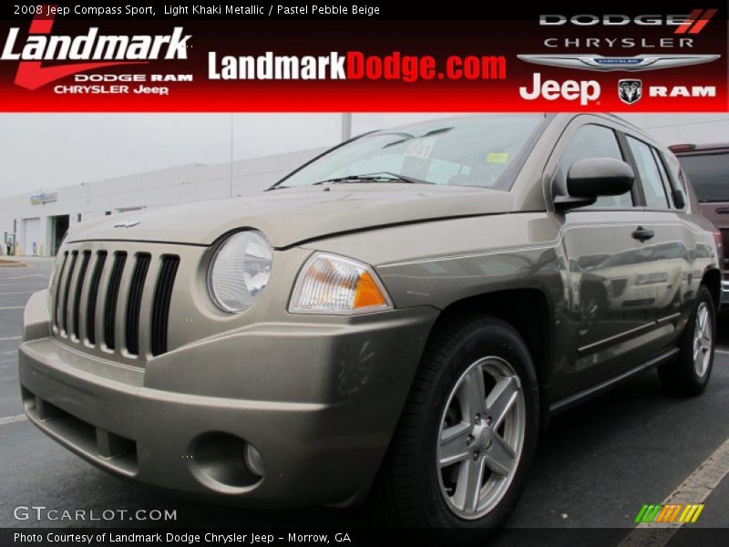 Light Khaki Metallic / Pastel Pebble Beige 2008 Jeep Compass Sport