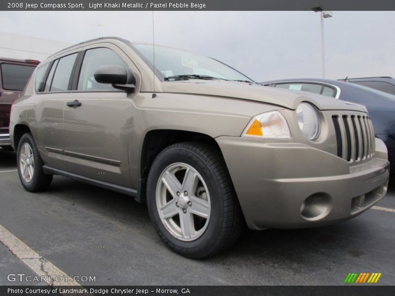 Light Khaki Metallic / Pastel Pebble Beige 2008 Jeep Compass Sport