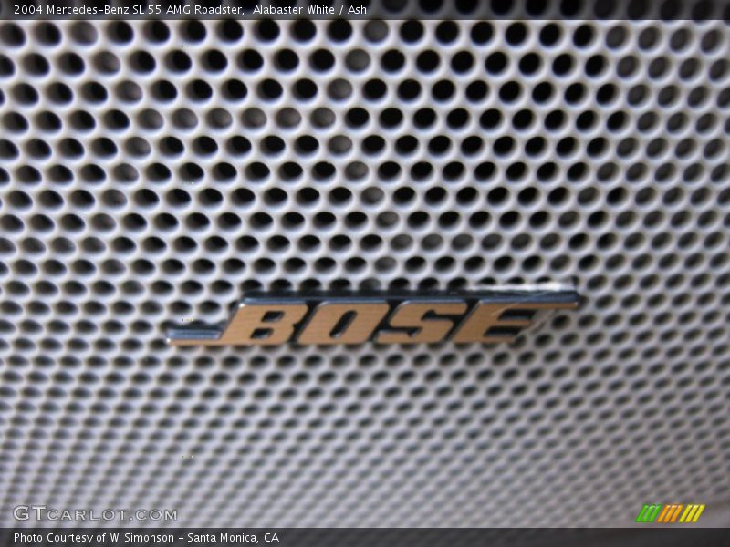 Alabaster White / Ash 2004 Mercedes-Benz SL 55 AMG Roadster
