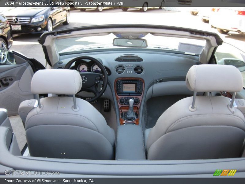 Alabaster White / Ash 2004 Mercedes-Benz SL 55 AMG Roadster